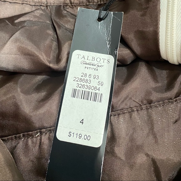 NWT Talbots || Asymmetrical Woman’s Hem Skirt size 4P - Picture 3 of 4